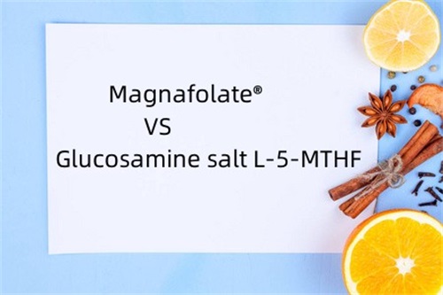 क्याल्सियम L-5-methyltetrahydrofolate VS Glucosamine नमक L-5-MTHF